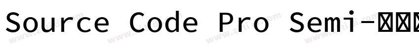 Source Code Pro Semi字体转换